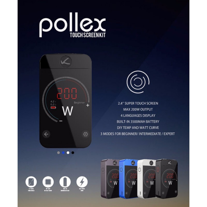 Kangertech Pollex Touch Screen TC Box Mod 3500mAh