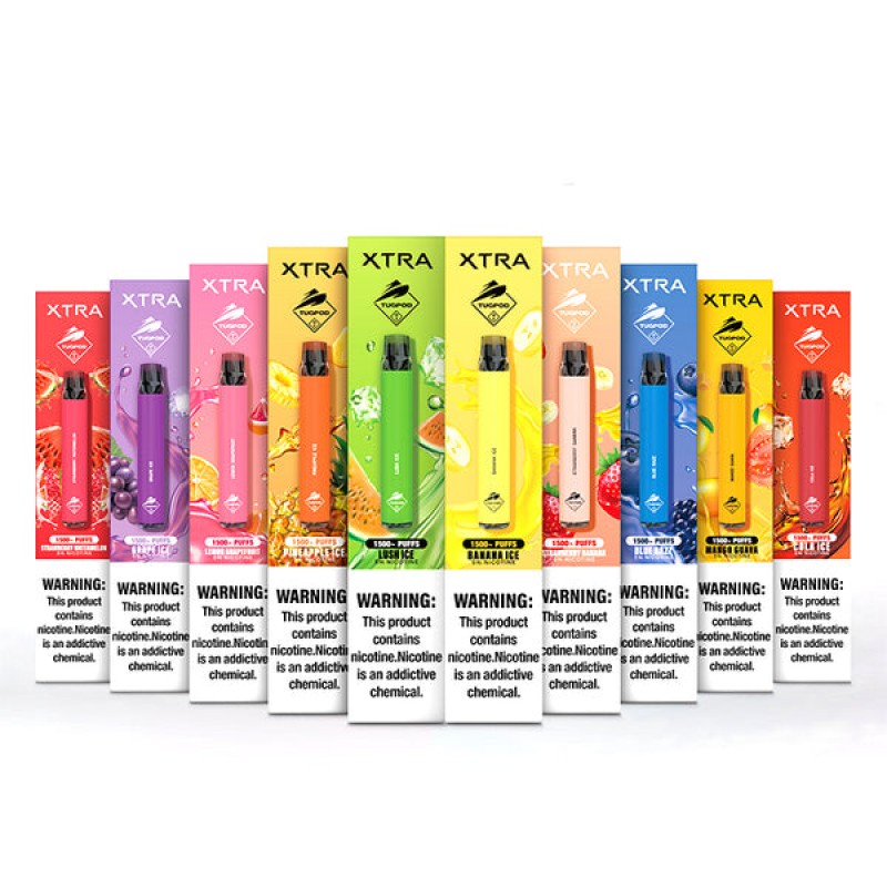 Tugpod XTRA Disposable Pod Device 1500 Puffs 800mA...