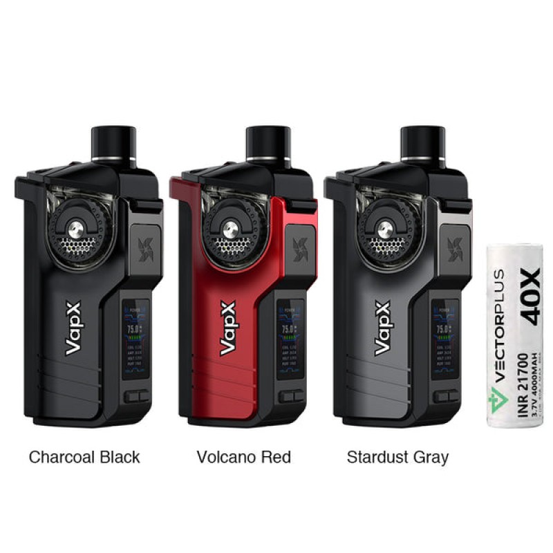 VapX Geyser 100W Pod Kit 4000mAh with 21700 Battery