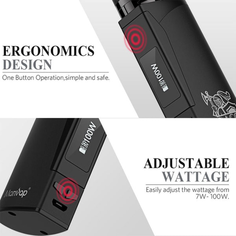 Manvap MP Baco 100W Mod Kit 2000mAh