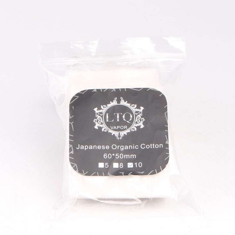 8PCS-PACK LTQ Vapor Japanese Organic Cotton 60*50m...