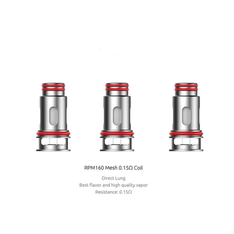 SMOK RPM160 Replacement Mesh Coil 0.15ohm 3pcs-pac...