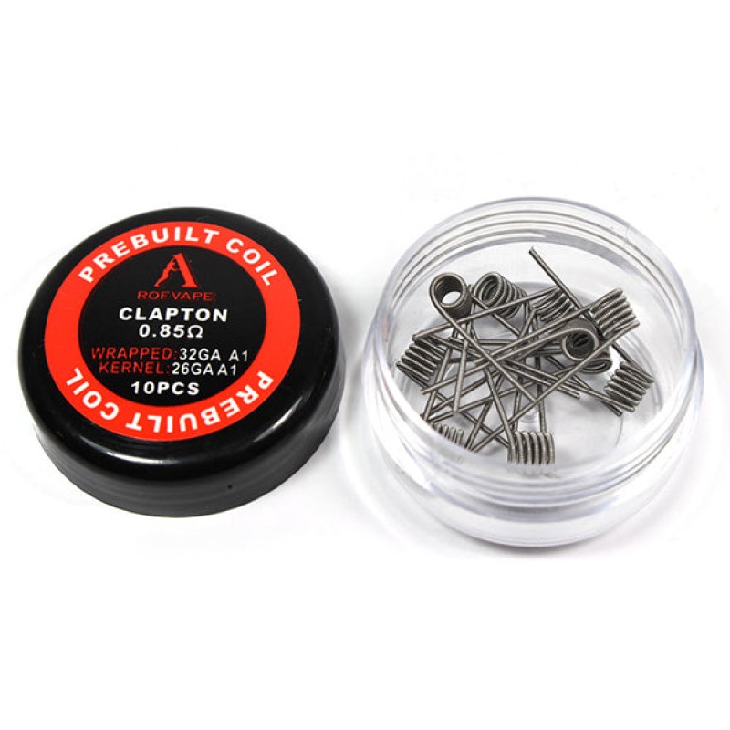 10PCS-PACK Rofvape Clapton Prebuilt Coils 0.85 Ohm (26GA+32GA)