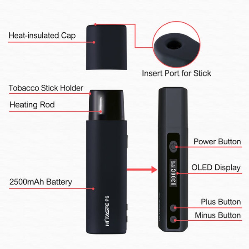 Hitaste P6 Mini Starter Kit 1200mAh